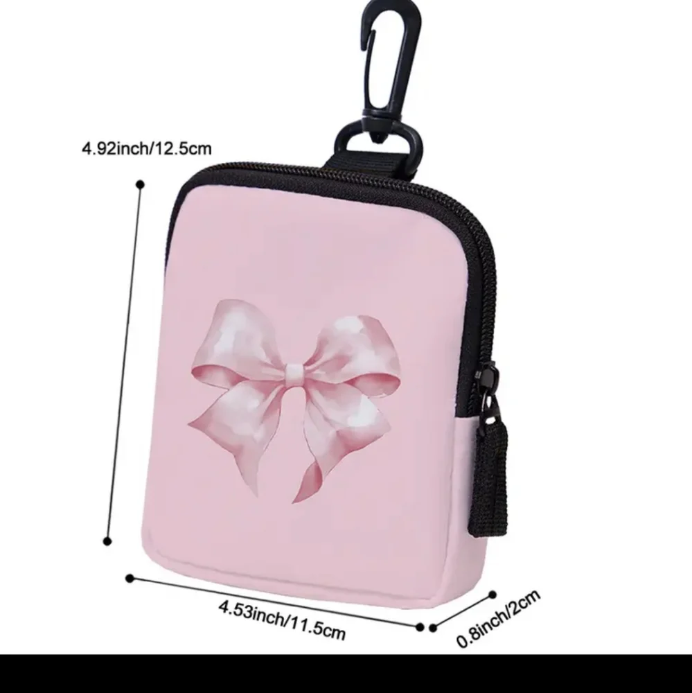 Pink Bow Accessory Keychain Pouch - Picture 2 of 2